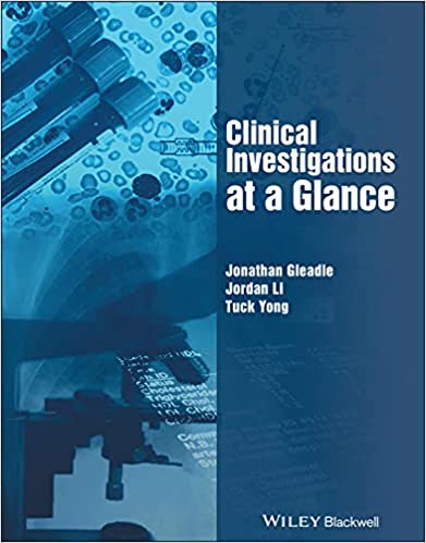 Clinical Investigations at a Glance 2017 By Gleadle Publisher Wiley