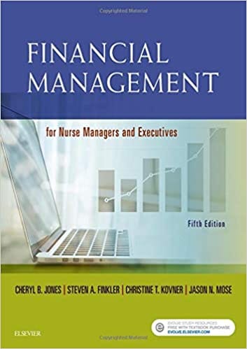 Financial Management For Nurse Managers And Executives 5th Edition 2019 By Jones C L