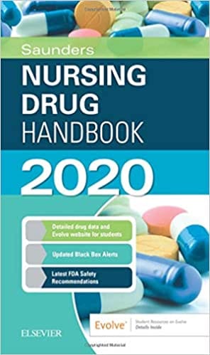 Saunders Nursing Drug Handbook 2020 By Kizior R J