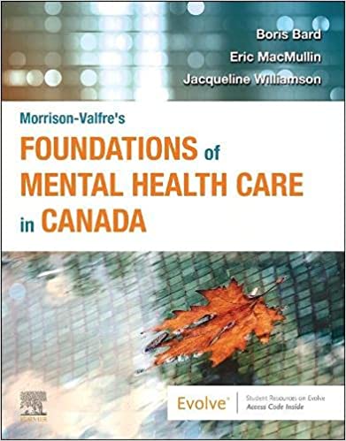 Morrison Valfres Foundations Of Mental Health Care In Canada 2022 By Bard B