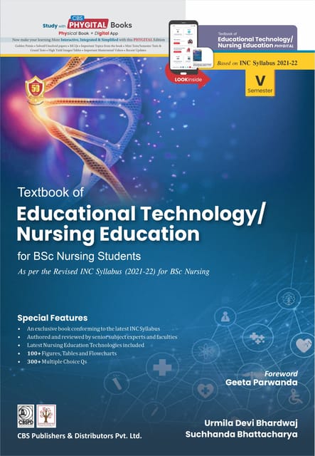 Textbook of Educational Technology/ Nursing Education for BSc Nursing Students ,As per the Revised INC Syllabus (2021-22) for BSc Nursing 1st Edition 2023 By Urmila Devi Bhardwaj