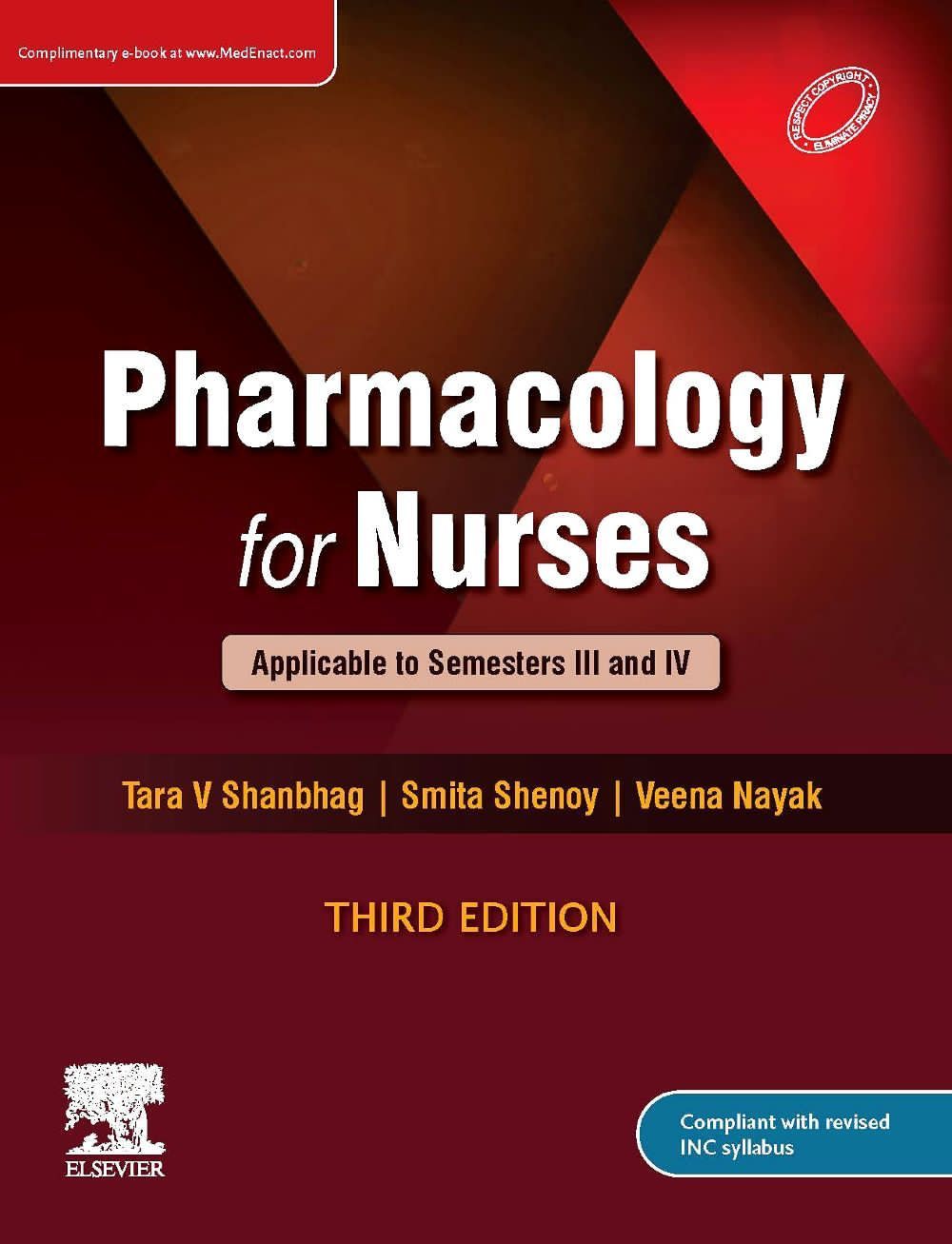 Pharmacology for Nurses 3rd Edition 2023 By Tara Shanbhag