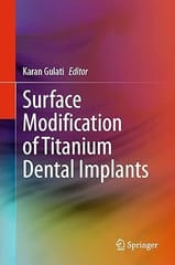 Surface Modification Of Titanium Dental Implants 2023 By Gulati K.