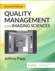 Quality Management in the Imaging Sciences 7th Edition 2024 By Papp, Jeffrey
