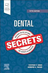 Dental Secrets With Access Code 5th Edition 2024 By Sonis S T