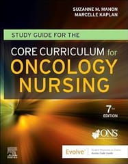 Study Guide For The Core Curriculum For Oncology Nursing With Access Code 7Ed 2025 By Mahon S M