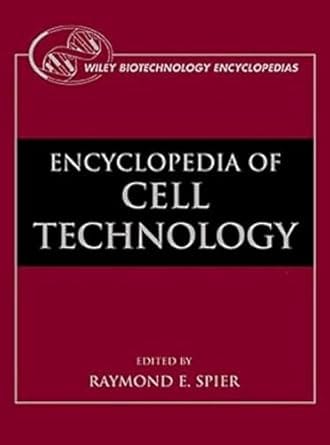 The Encyclopedia Of Cell Technology, 2 Vols. Set 2000 By Spier