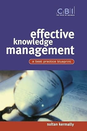 Effective Knowledge Management A Best Practice Blueprint 2002 By John Wiley (Original)