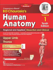 BD Chaurasia Human Anatomy Volume 1, 10th Edition 2024