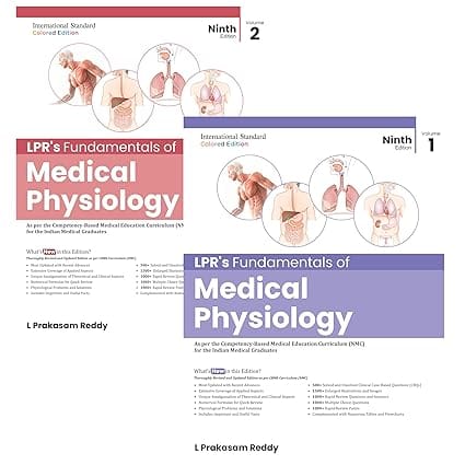 LPRs Fundamentals of Medical Physiology set of 2 Volumes 9th Edition 2025 By L Prakasam Reddy