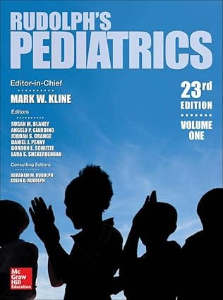 Rudolphs Pediatrics 2 Vol Set 23rd Edition 2018 By Kline M W