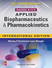 Shargel And Yus Applied Biopharmaceutics And Pharmacokinetics 8th Edition 2022 By Ducharme M P