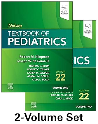 Nelson Textbook of Pediatrics 2 Volume Set 22nd Edition 2024 By Kliegman