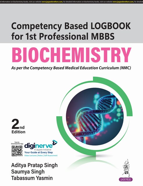 Competency Based Logbook For 1st Professional Mbbs Biochemistry 2nd Edition 2025 By Aditya Pratap Singh