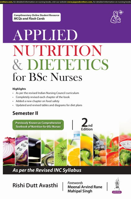 Applied Nutrition & Dietetics For Bsc Nurses 2nd Edition 2025 By Rishi Dutt Avasthi