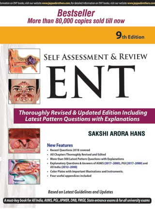 Self Assessment And Review Of Ent 2024 By Sakshi Arora Hans