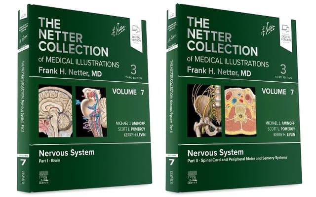 The Netter Collection Of Medical Illustrations Nervous System Package With Access Code 3rd Edition Volume 7 (In 2 Part) 2025 By Burns T