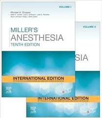 Miller's Anesthesia International Edition 2 Volume Set 10th Edition 2024