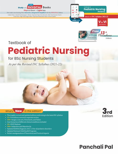 Textbook of Pediatric Nursing for BSc. Nursing Students 3rd Edition 2024 By Panchali Pal