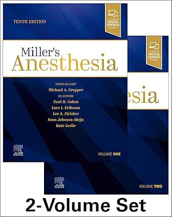 Millers Anesthesia Set of 2 Volumes 10th Edition 2024 By Gropper