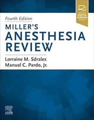 Miller Anesthesia Review 4th Edition 2024 By Sdrales