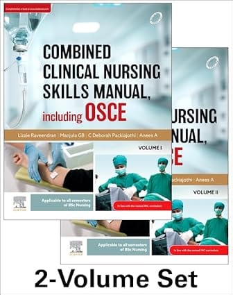 Combined Clinical Nursing Skills Manual, including OSCE Set 1st Edition 2024 By Raveendran