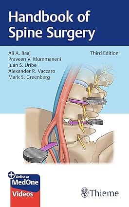 Handbook of Spine Surgery 3rd Edition 2024 By Baaj