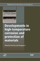 Developments In High Temperature Corrosion And Protection Of Materials  2008 By Gao W