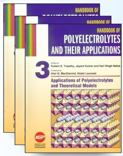 Handbook Of Polyelectrolytes And Their Applications 3 Vol Set  2002 By Tripathy S K