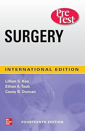 Surgery Pretest Self Assessment And Review 14th International Edition  2020 By Kao L S