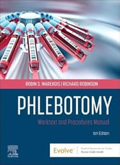 Phlebotomy: Worktext and Procedures Manual 6th Editiion  2024 By Warekois