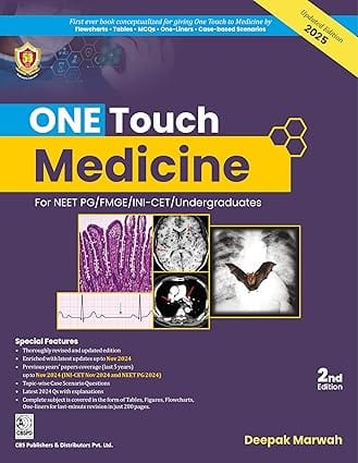 One Touch Medicine for NEET PG/FMGE/INI-CET Undergraduates 2nd Edition 2025 By Deepak Marwah