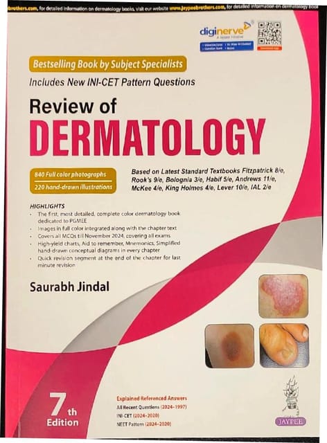 Review Of Dermatology 7th Edition 2025 By Saurabh Jindal