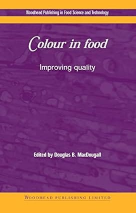 Colour In Food Improving Quality 2002 By Macdougall D B