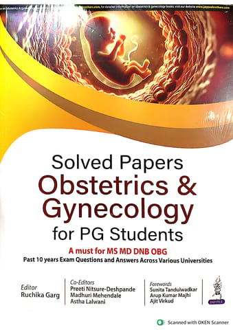 Solved Papers Obstetrics & Gynecology For Pg Students 1st Edition 2025 By Ruchika Garg