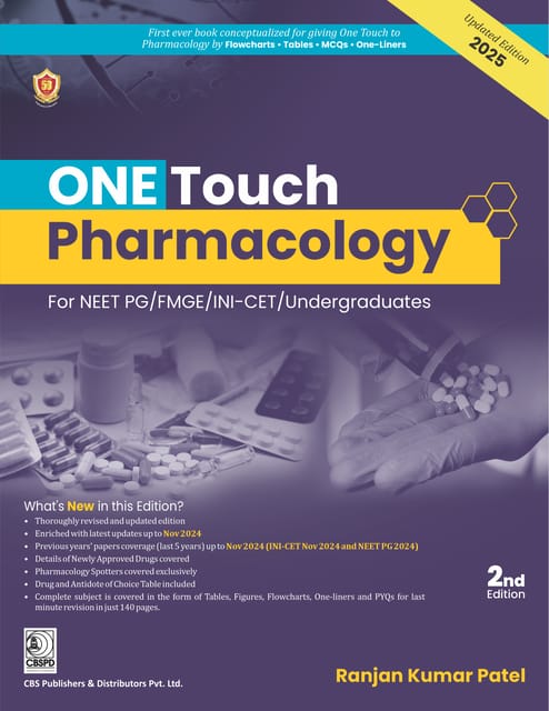 One Touch Pharmacology for NEET PG/NExt/FMGE/INICET Undergraduates 2nd Edition 2025 By Dr Ranjan Kumar Patel