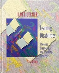 Learning Disabilities 7th Edition 1997 By Lerner J