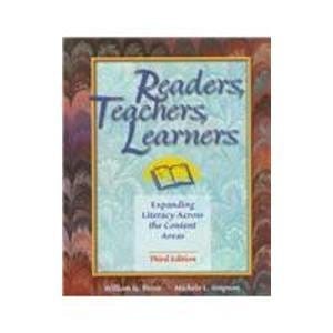 Readers , Teachers , Learners 3rd Edition 1999 By Brozo W G