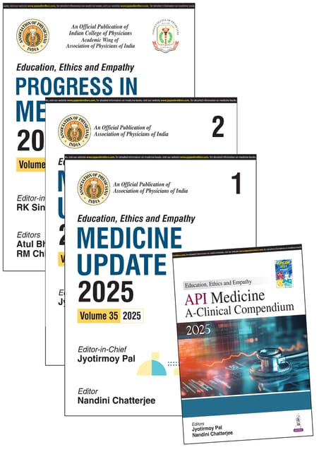 Medicine Update (2Vols)+Progress In Medicine 2025+Clinical Compendium 2025 1st Edition 2025 By Jyotirmoy Pal