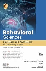 Behavioral Sciences Sociology and Psychology for GNM Nursing 2nd Edition 2025 By Muthuvenkatachalam S