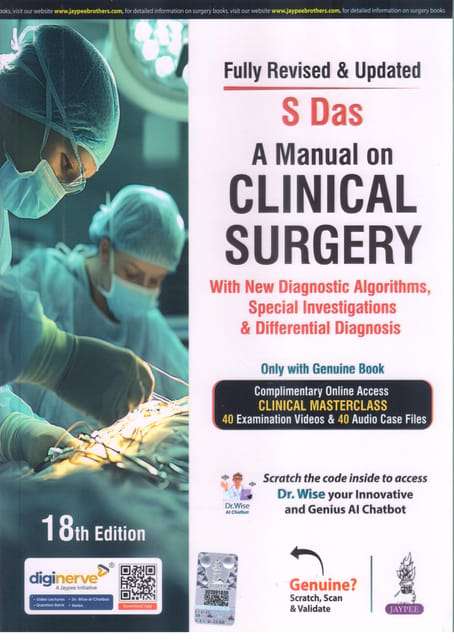 A Manual on Clinical Surgery 18th Edition 2025 by S Das