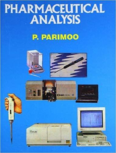 Pharmaceutical Analysis 2018 By P. Parimoo