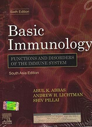 Basic Immunology 6th South Asia Edition 2019,Abul K. Abbas MBBS